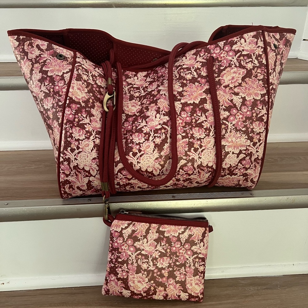 Neoprene tote by Anthropologie